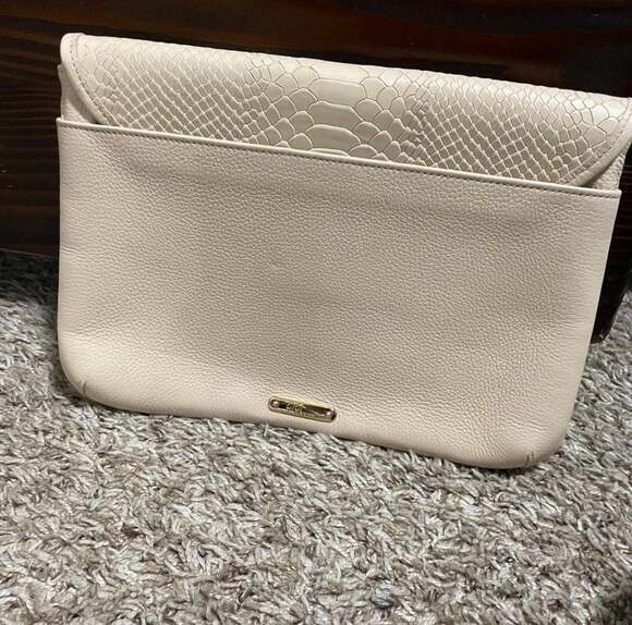 GiGi New York Handbags - GiGi New York Catie Crossbody in Bone Python Embossed Leather